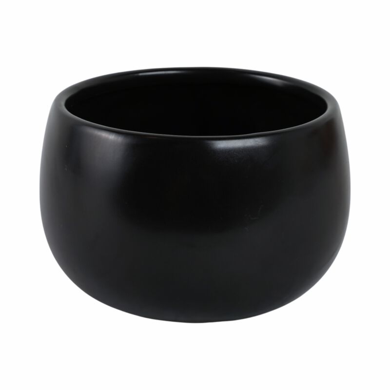 Ceramic 7" Face Planter, Matte Black image number 3