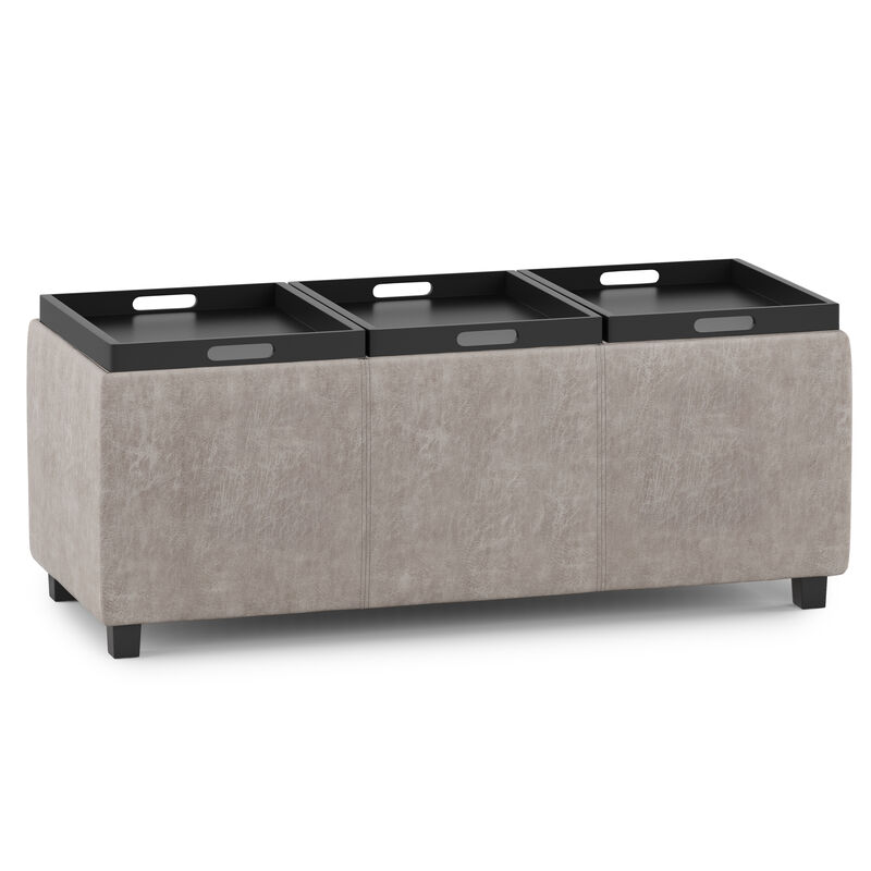 Avalon 42 in Wide Rectangle Storage Ottoman