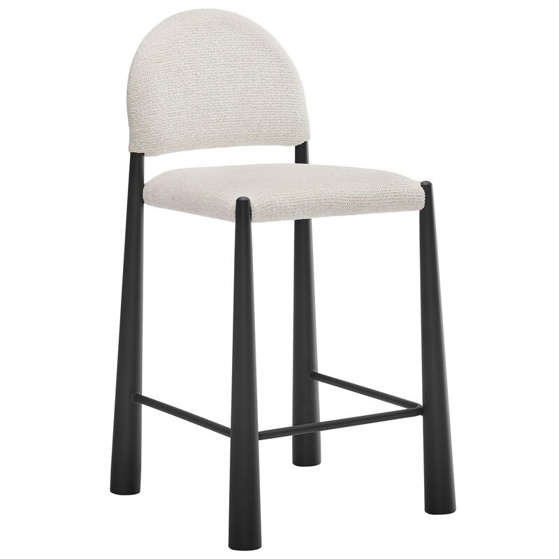 Modway Hayley Mid Century Modern Counter Stool in Black Cream image number 0