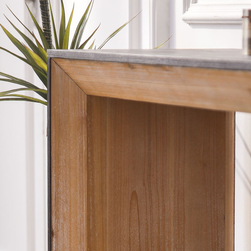 GOODSILO 59in Modern Wood Console Table Entryway Sofa Table Rustic Contemporary Design image number 7