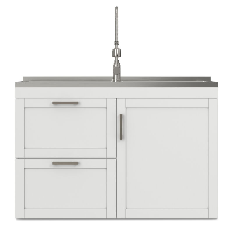 Hennessy All-In-One 46-inch Laundry Utility Sink and Cabinet
