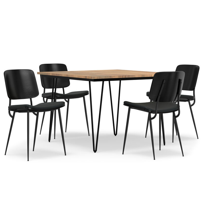 Simpli Home Hayley / Hunter 5-Piece Dining Set image number 0
