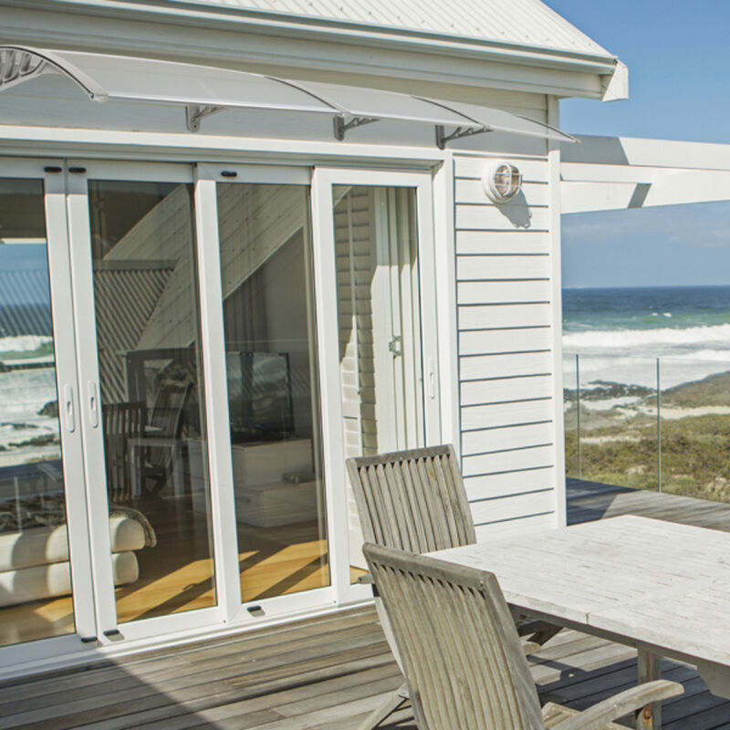 Outdoor Door & Window Canopy, Weatherproof Rain Cover Eaves