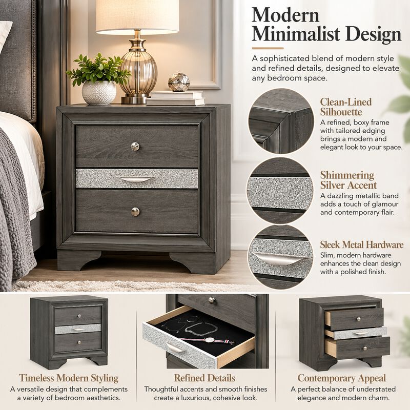 Darnavique 3-Drawer Nightstand image number 3