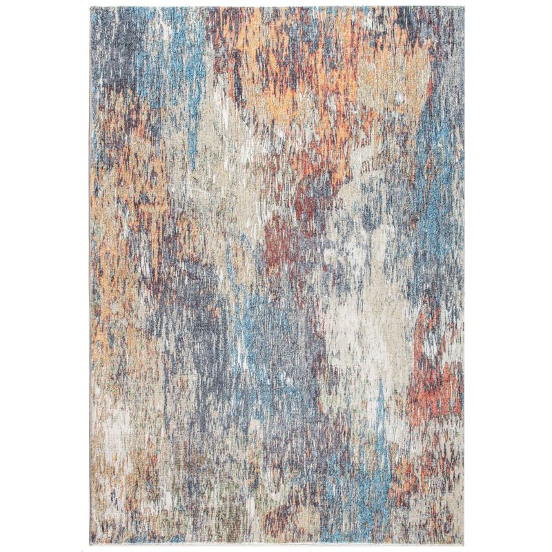 Roxy 2801 Blue/Red Mirage Area Rug, Size - 7'6 x 10'
