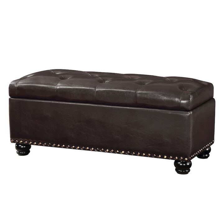 Convenience Concepts Designs4Comfort 9th Avenue Storage Ottoman Bench