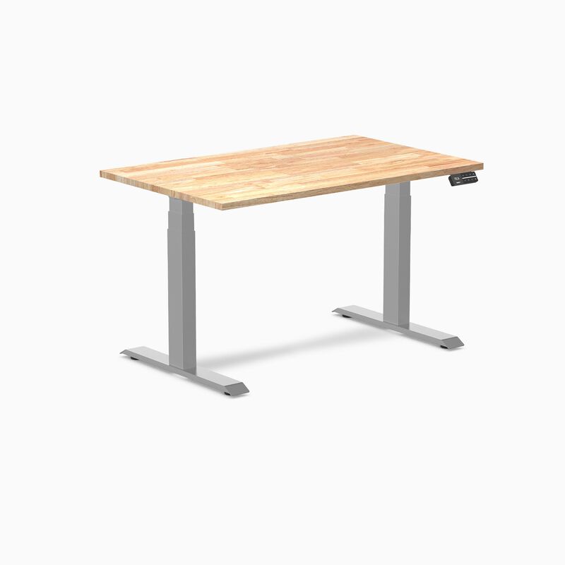 Desky Dual Rubberwood Sit Stand Desk image number 0