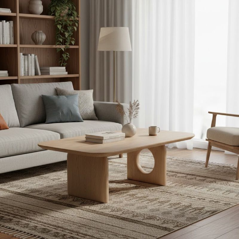 Beige Marble Coffee Table | OROA Modern Osaka image number 1