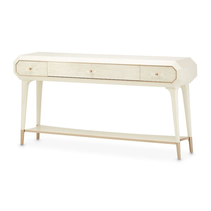 Michael Amini La Rachelle Console Table - Champagne