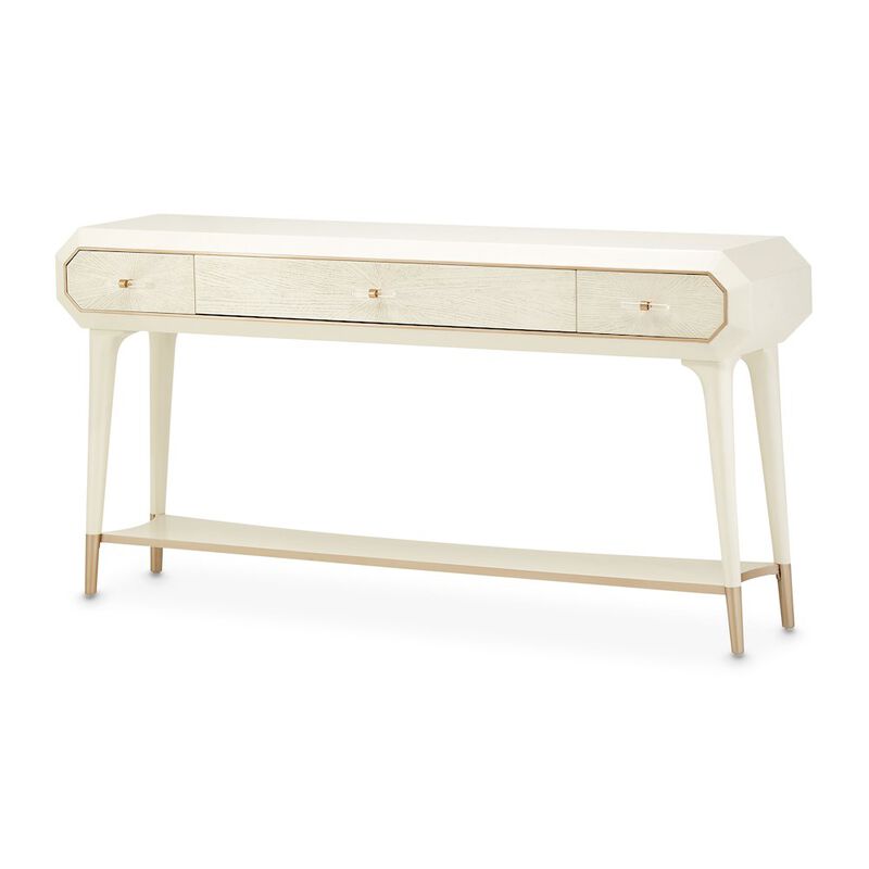 Michael Amini La Rachelle Console Table - Champagne