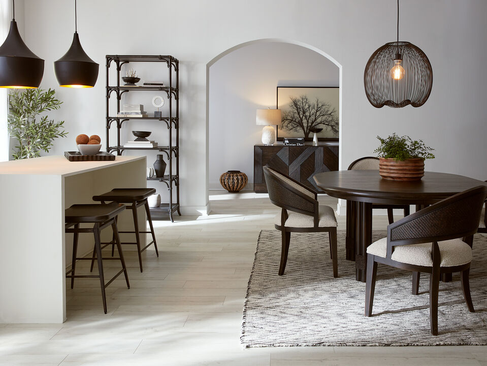 Retreat Pole Rattan Round Dining Table