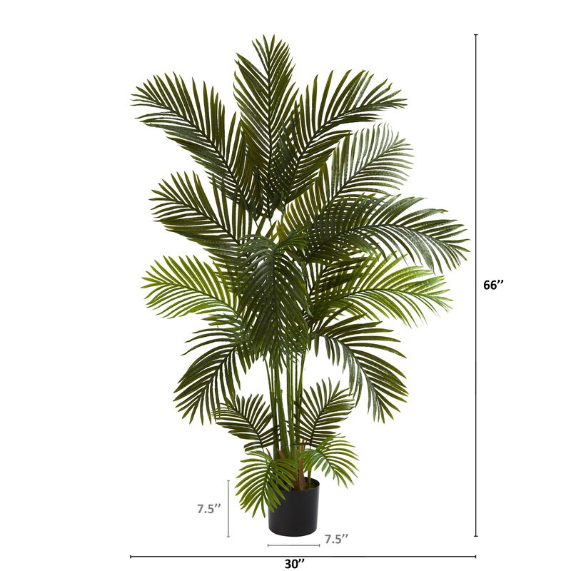 HomPlanti 5.5 Feet Areca Palm Artificial Tree