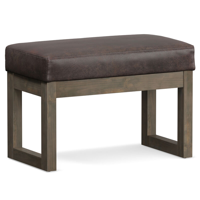 Simpli Home Milltown Footstool Small Ottoman Bench image number 0