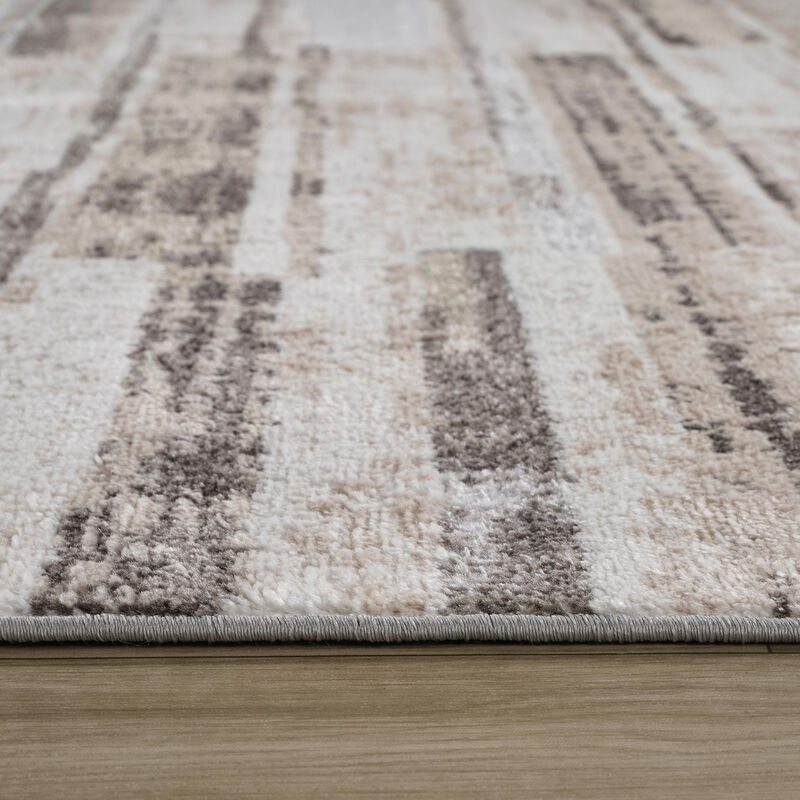 Rug Branch Sereno Contemporary Abstract Beige Brown Indoor Area Rug