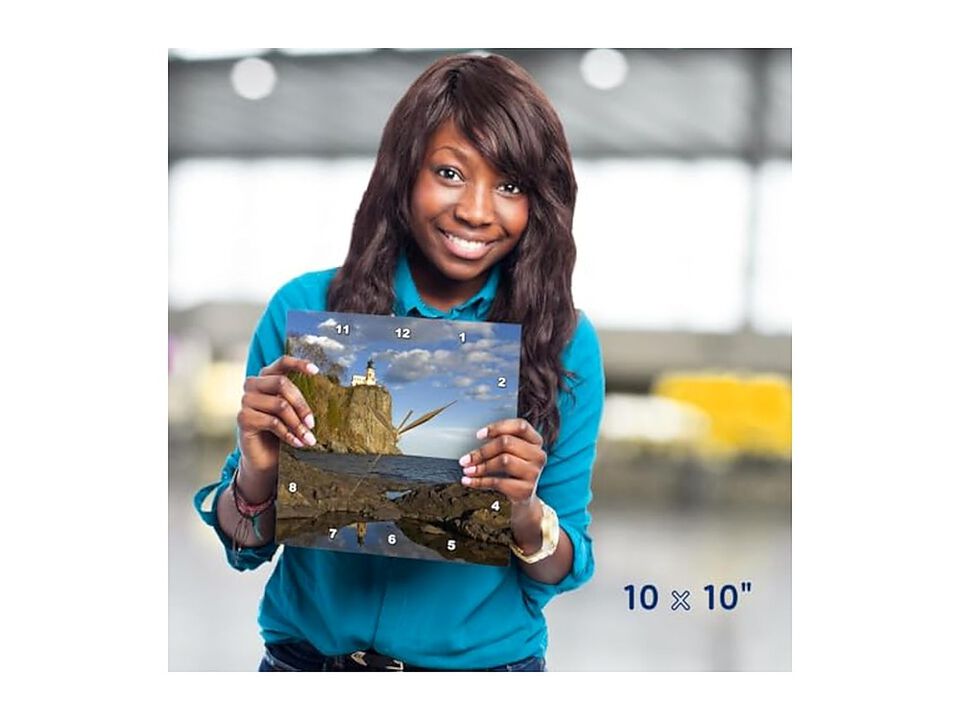 Minnesota Split Rock Lighthouse Lake Wall Clock 10 Inch Home Decor