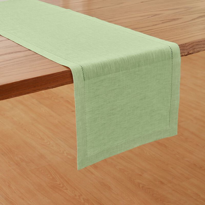 Solino Home Milan 100% Linen Table Runner &ndash; Handcrafted, Machine Washable, Perfect for Holiday and Everyday Dining