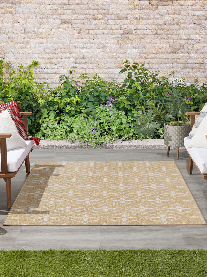Nourison Essentials NRE04 Beige/Ivory 5' x 7' Rug image number 1
