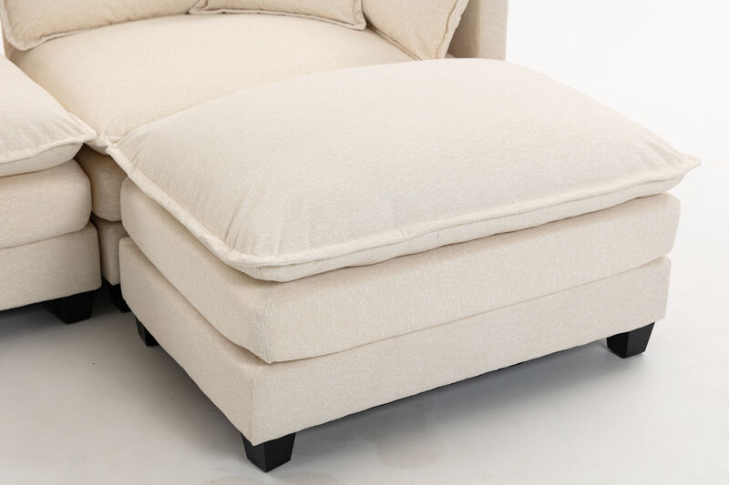 Saslip Modern 3seats with ottoman Sectional image number 5