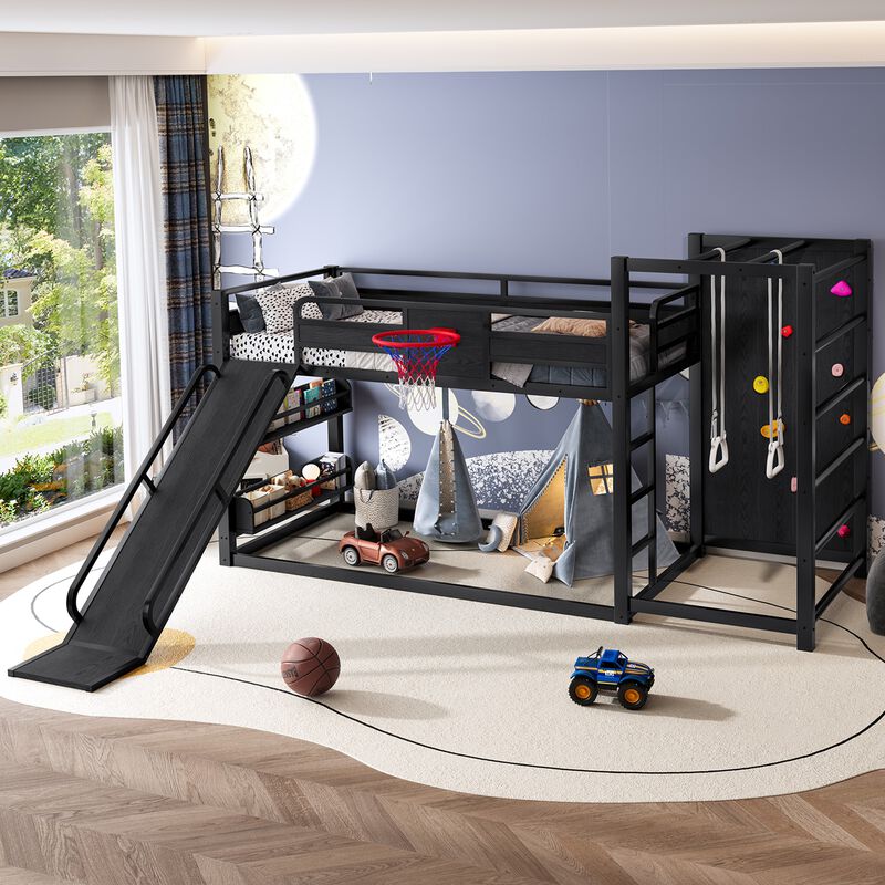 Kwocex All-in-One Kids Play Loft Bed image number 2