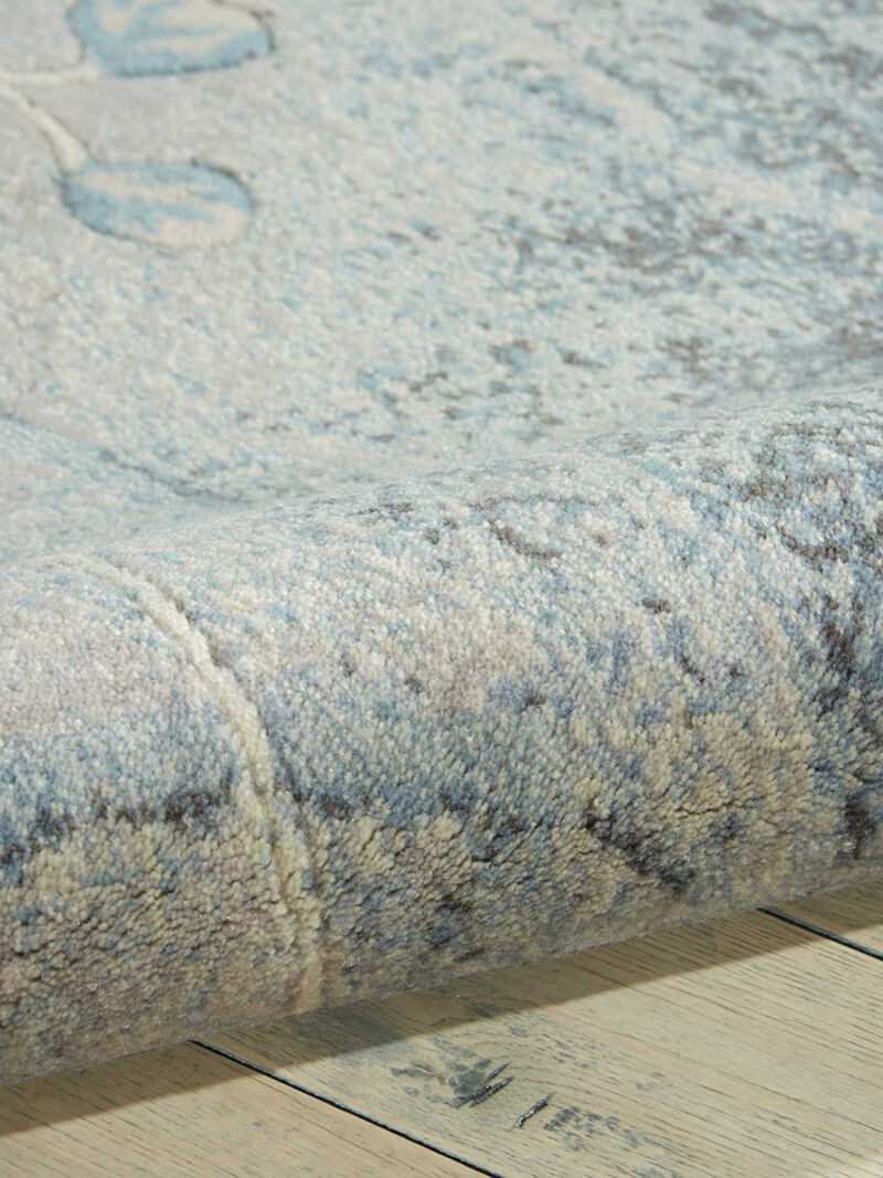 Somerset ST74 Silver/Blue 2' x 2'9" Rug