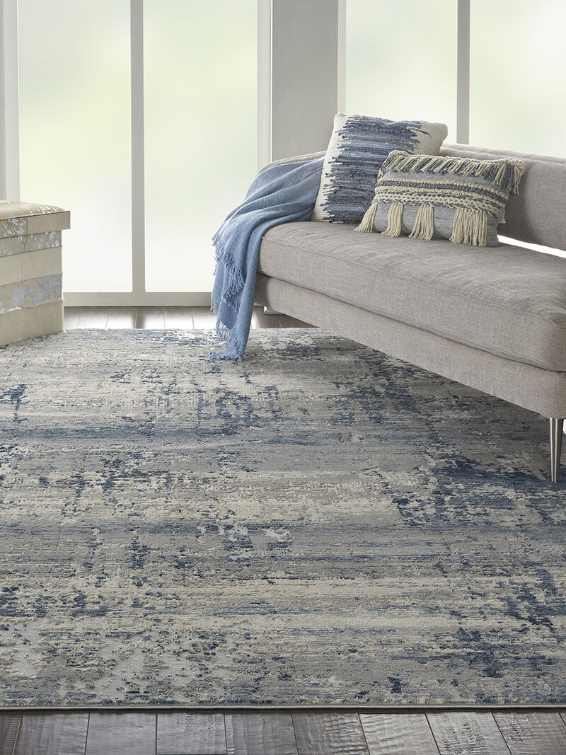 Rustic Textures RUS10 Ivory/Blue 9'3" x 12'9" Rug image number 6