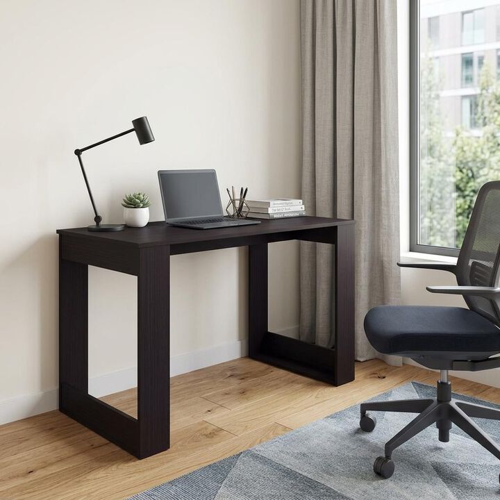 HomeRoots 47" Black Wood Computer Desk