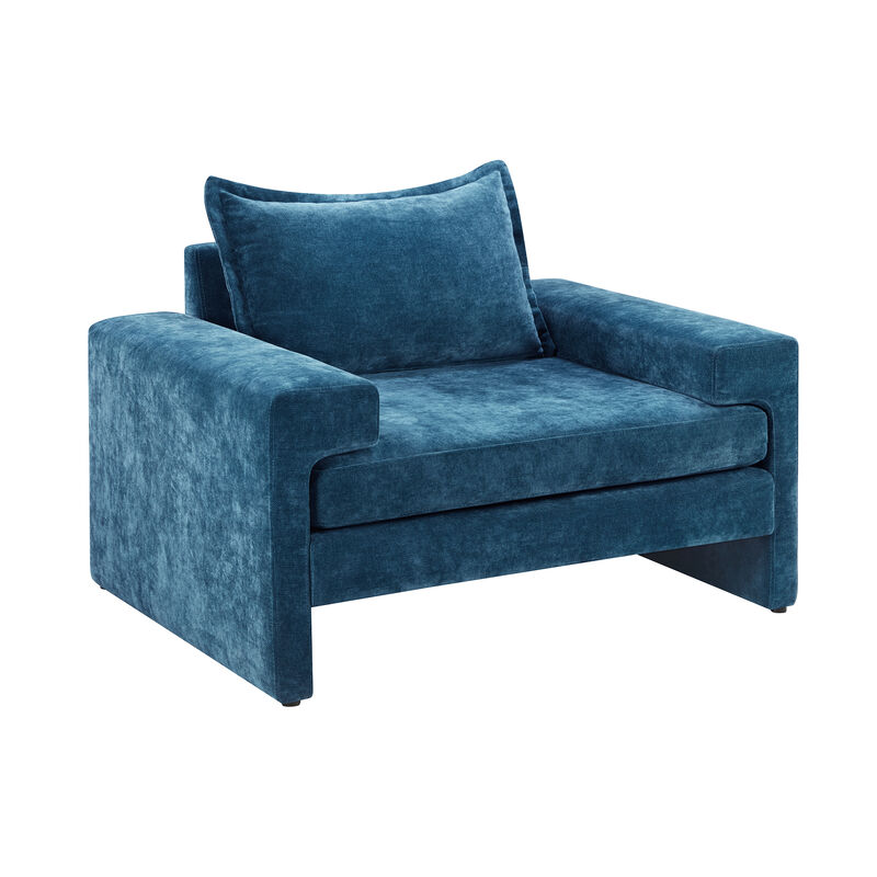 Merax Oversized Chenille Upholstered Accent Chair