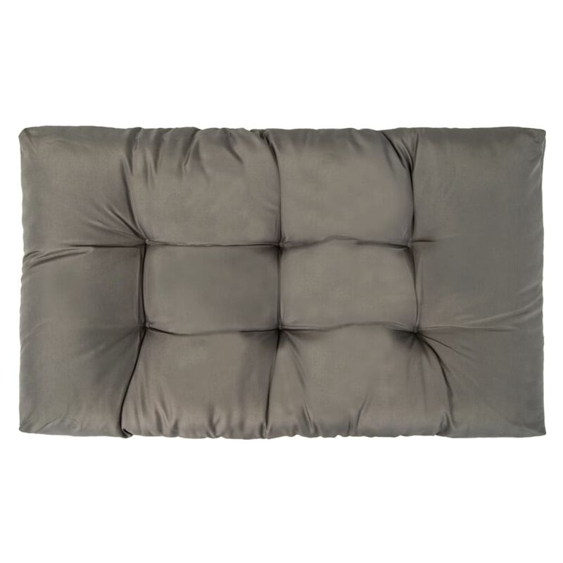 vidaXL Pallet Cushions 3 pcs Gray Polyester