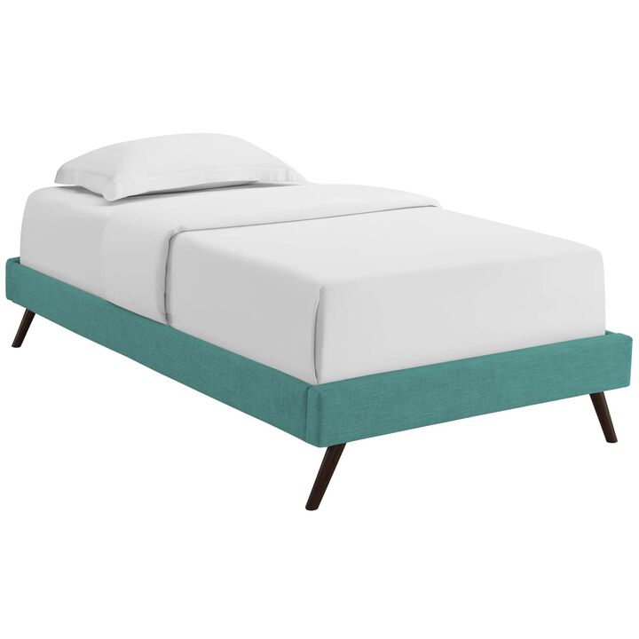 Modway - Loryn Twin Fabric Bed Frame with Round Splayed Legs