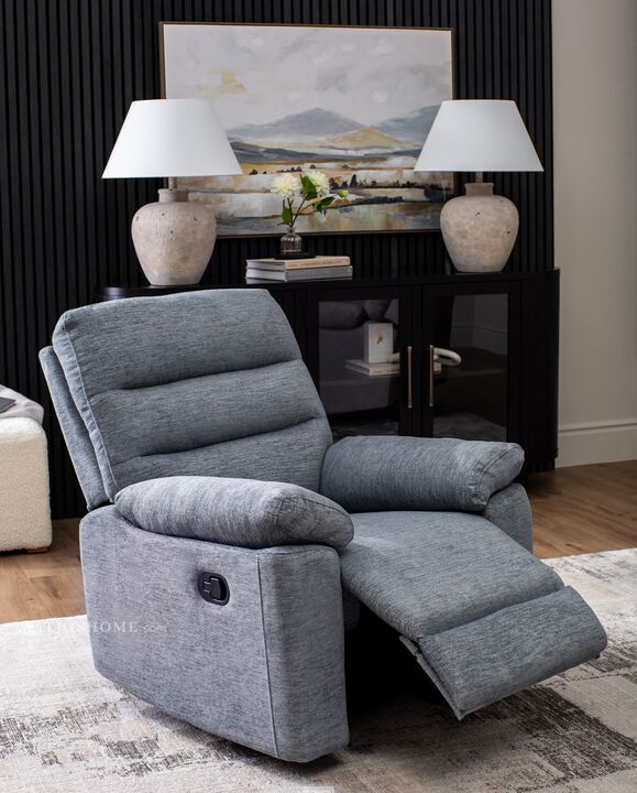 Savannah Dark Gray Manual Glider Recliner
