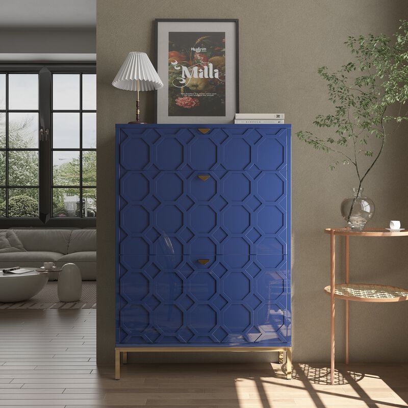 46.6 in. H x 31.5 in. W. MDF Shoe Storage Cabinet 24-Pair image number 7