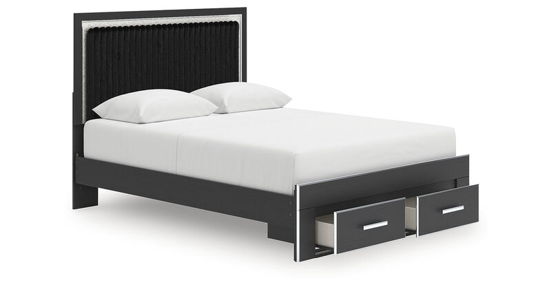 Birmonton Queen Upholstered Panel Storage Bed image number 4