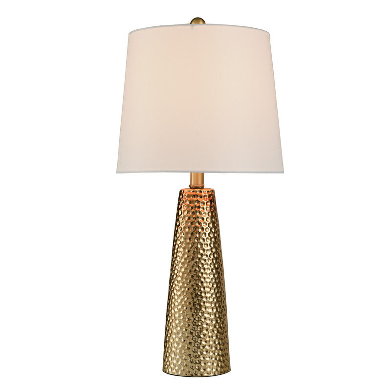 Auric Hammered Metal Lamp