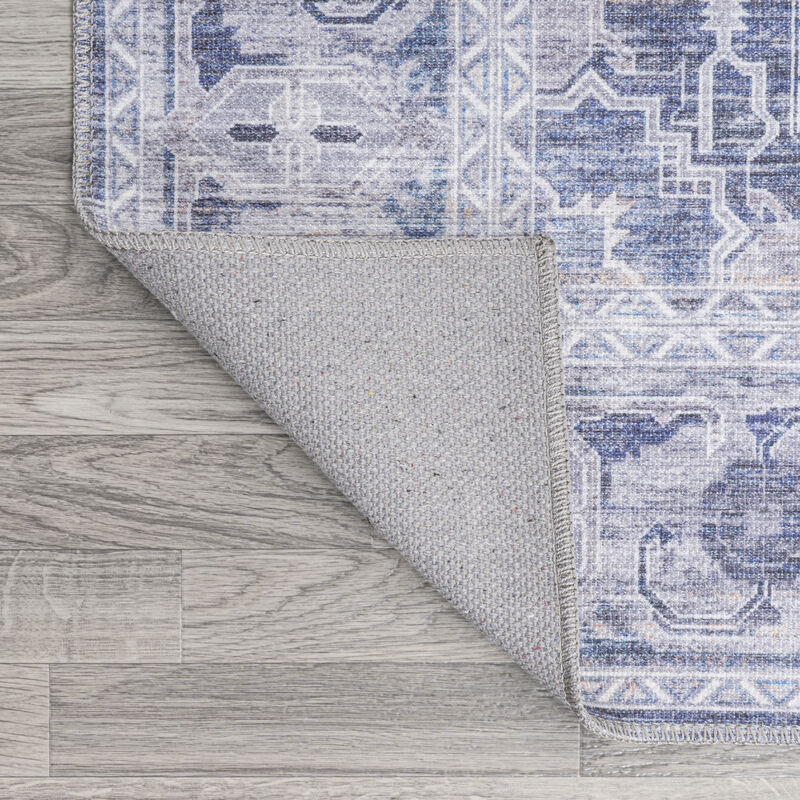 Alanya Ornate Medallion Machine-Washable Area Rug