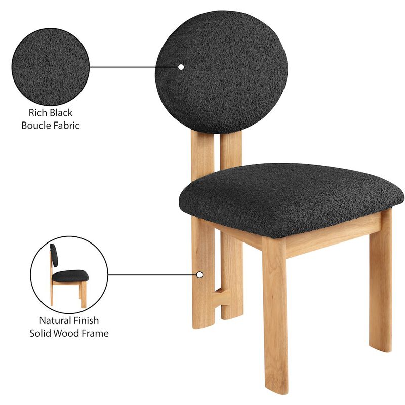 Meridian Furniture Napa Black Dining Chair, Set of 2