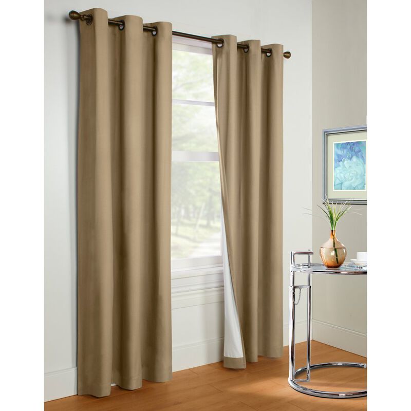 Commonwealth Thermalogic Prelude Insulated Grommet Top Window Panel - 40x84" - Taupe