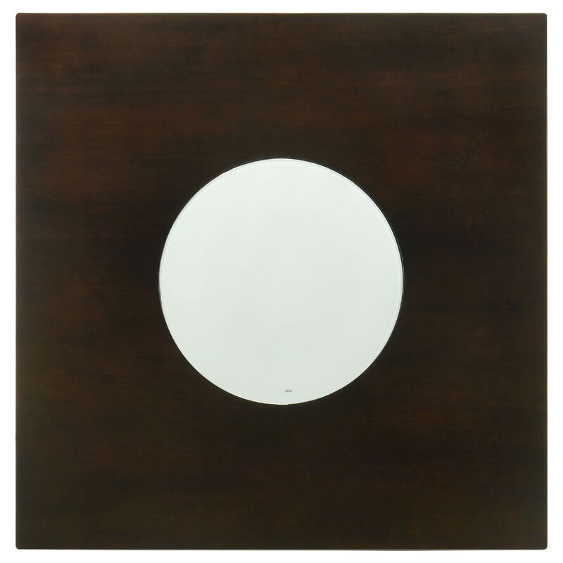 Uric Counter Height Dining Table w Wine Storage, 4 Lattice Chairs, Brown - Benzara