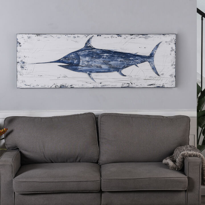 Rustic Swordfish Canvas