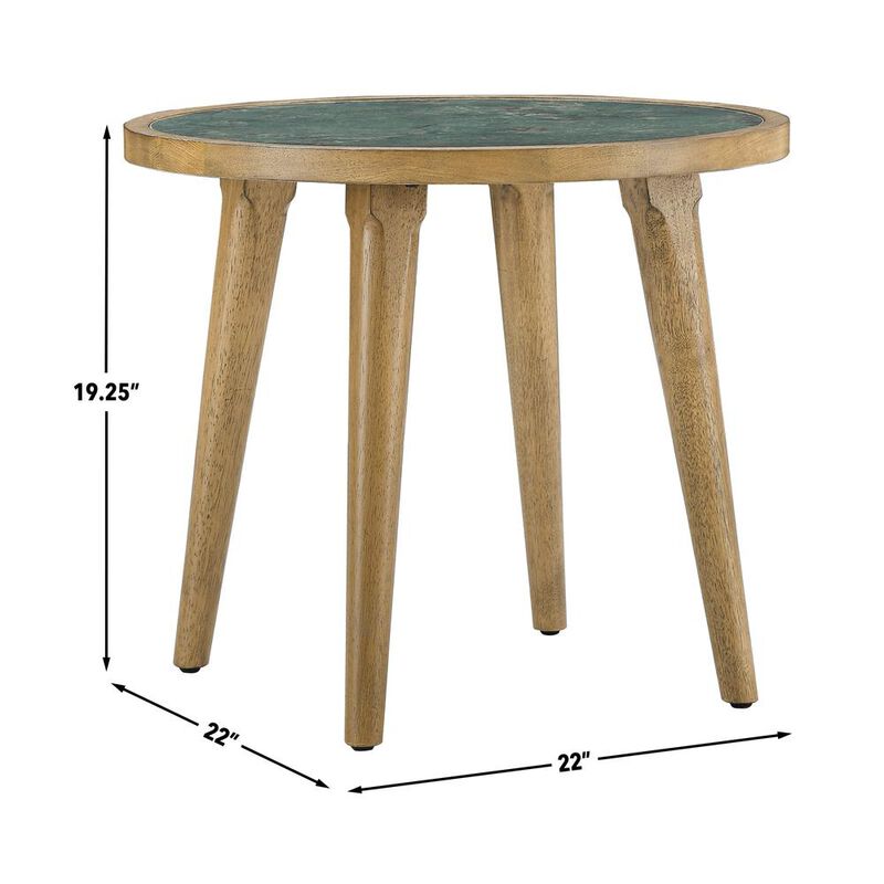 Novato End Table w Sintered Stone