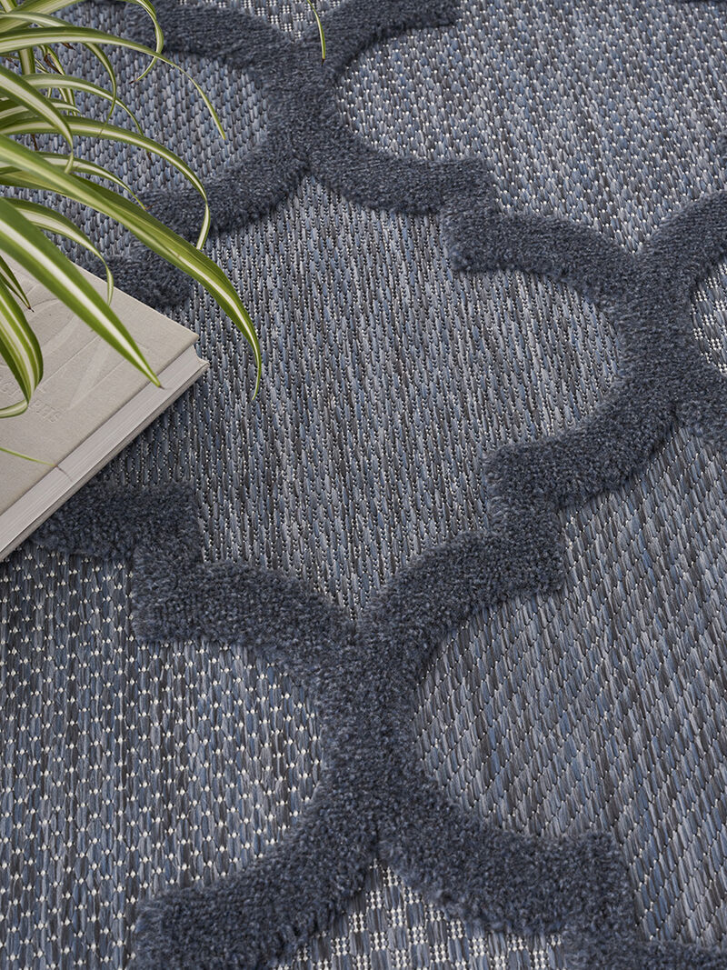 Easy Care NES01 Navy/Blue 7' x 10' Rug