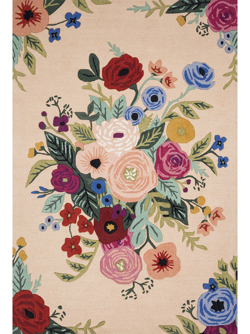 Les Fleurs LES03 Blush/Multi 7'9" x 9'9" Rug