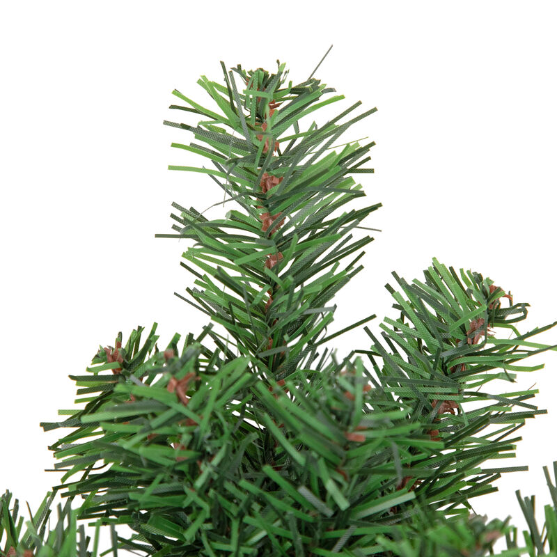 22" Green Pine Teardrop Artificial Christmas Swag - Unlit image number 5