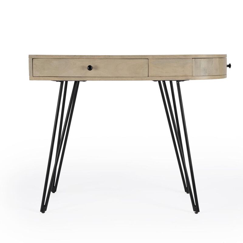 Butler Specialty Sebastopol Reversible 2 Drawer Writing Desk, Natural image number 2