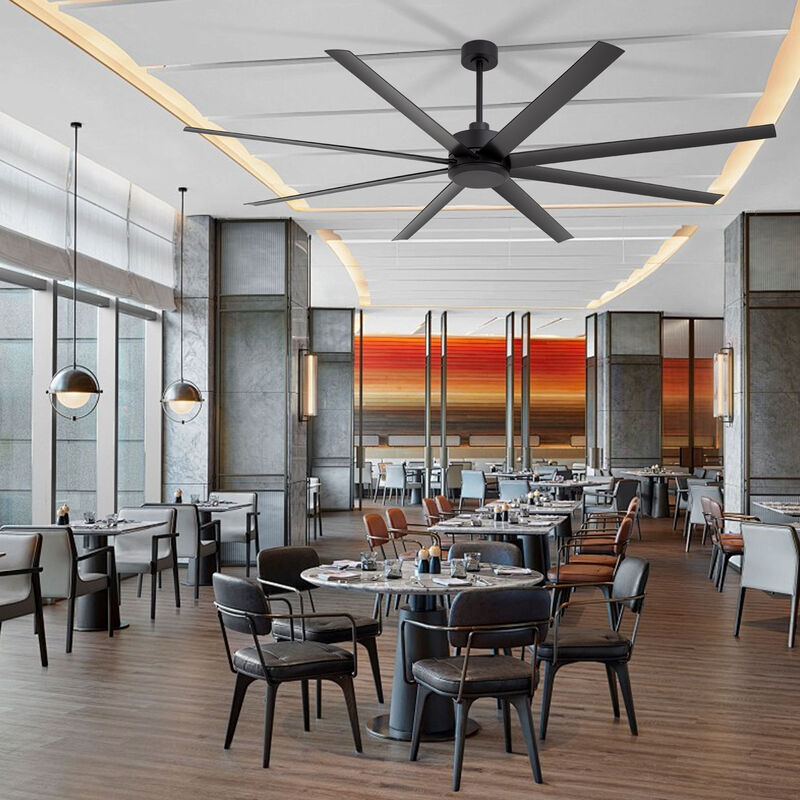 Breezary 84" Large Ceiling Fan No Light,8 Blade, Quiet DC Motor, Remote Control, 6 Speeds image number 8
