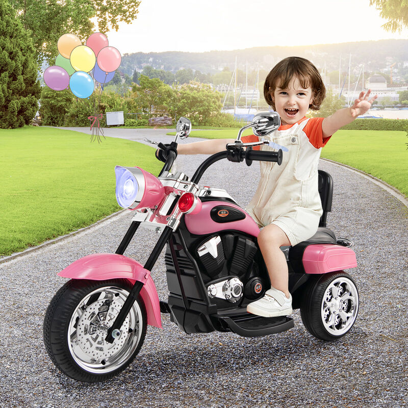 6V Toddler Electric Ride-On Bike with 3 Wheels, Horn and Front Headlight image number 1