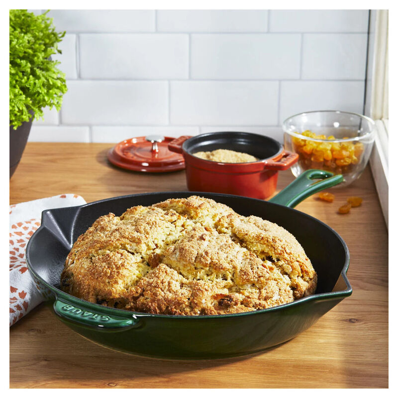 Staub Cast Iron 10-inch Fry Pan - Basil