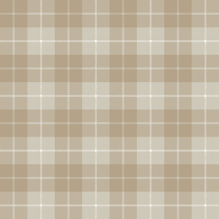 Little Explorers 2 Check Plaid Beige Wallpaper 14872
