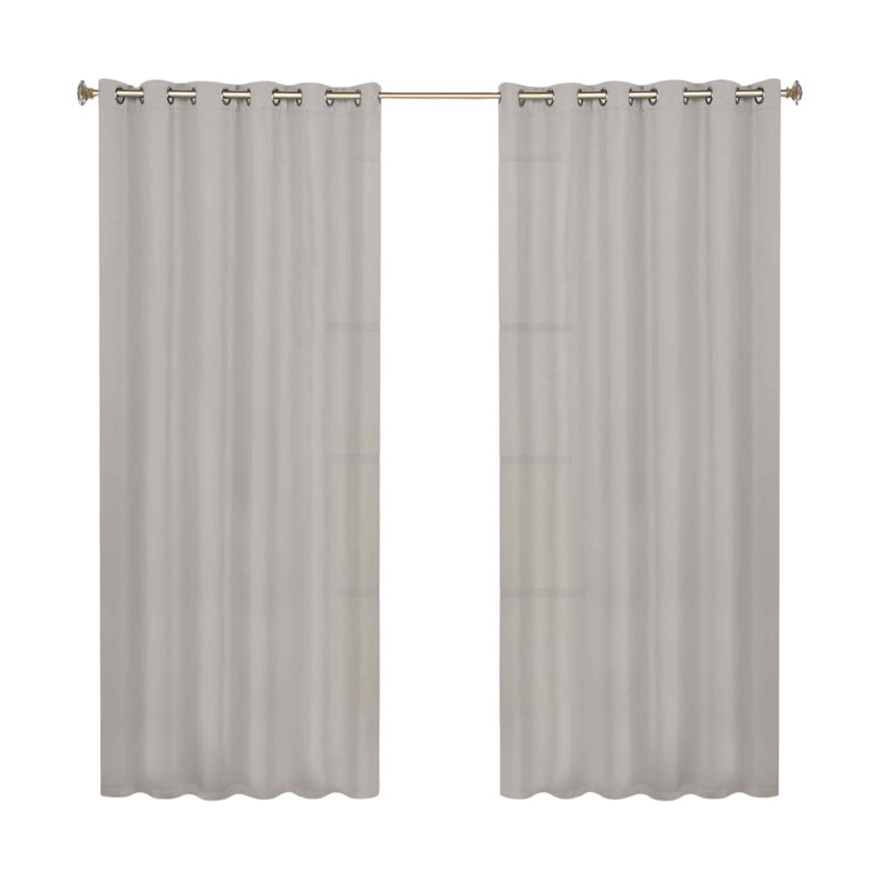 Modern Solid Blackout Curtain Panels Set of 2 Room Darkening Drapes image number 0
