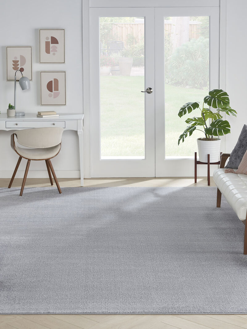 Nourison Essentials NRE01 Silver/Gray 9' x 12' Rug