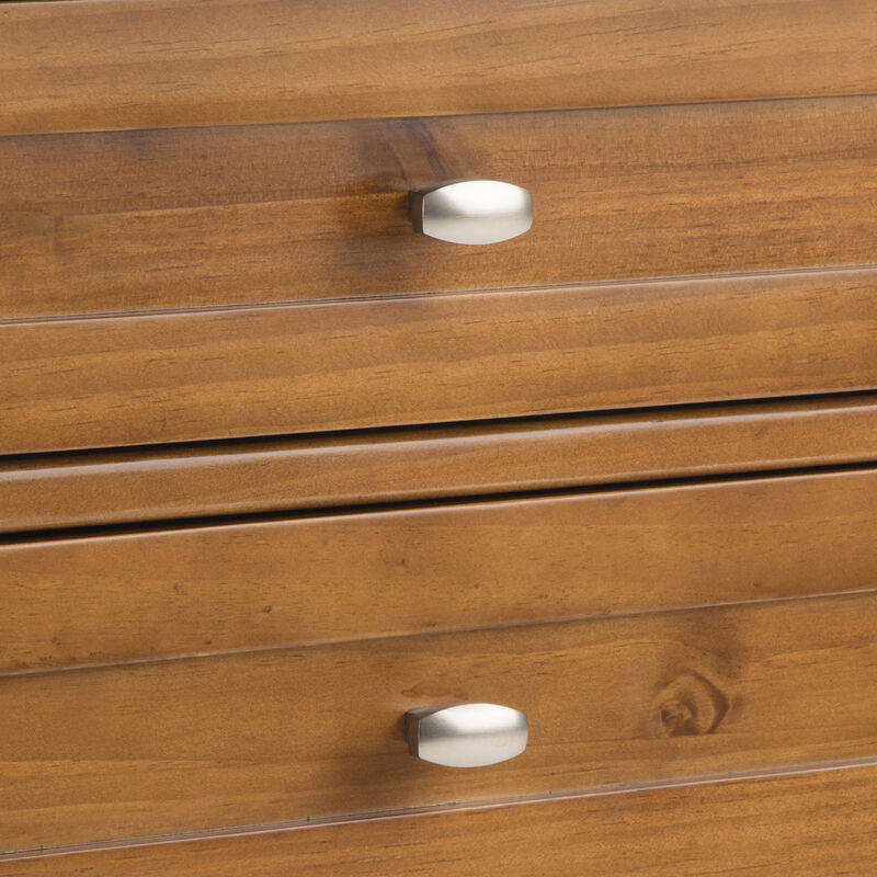 Warm Shaker SOLID WOOD 24 inch Wide Transitional Bedside Nightstand Table in Light Golden Brown